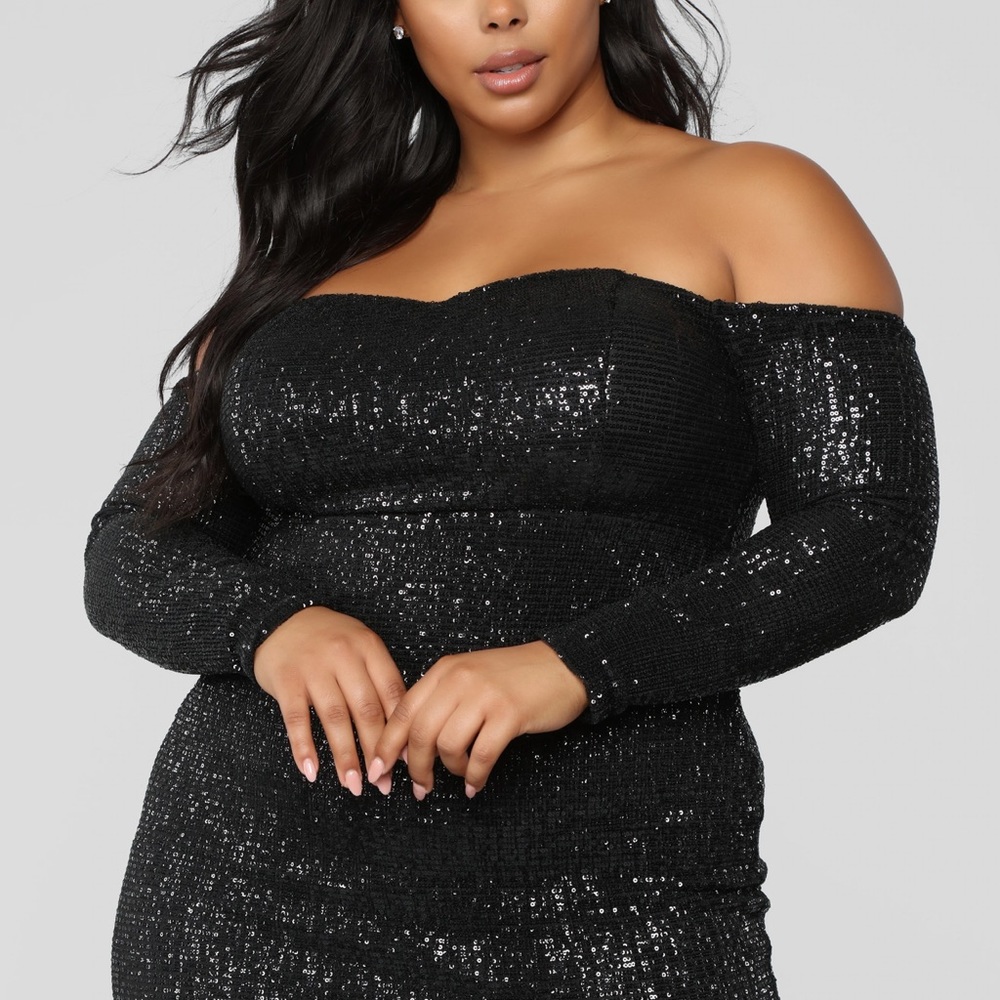Black Sequin dress-size 3x